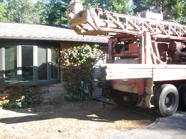 Drill rig operating at a Northern Wisconsin well site