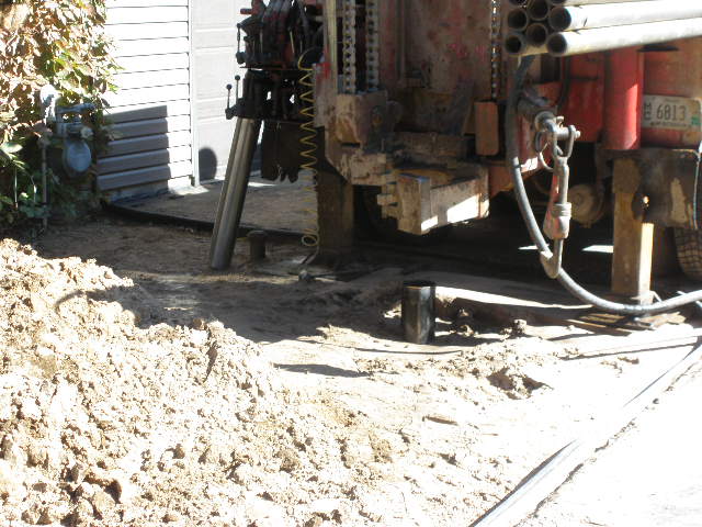 Finished wellhead at the surface after drilling